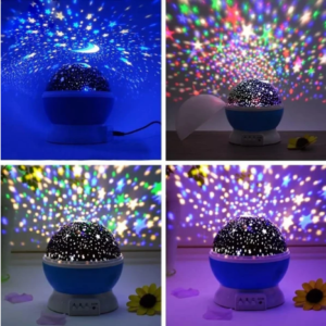 Sky Star Master Night Projector Lamp with USB 9 Colour 4 LED Rotation (Multi)